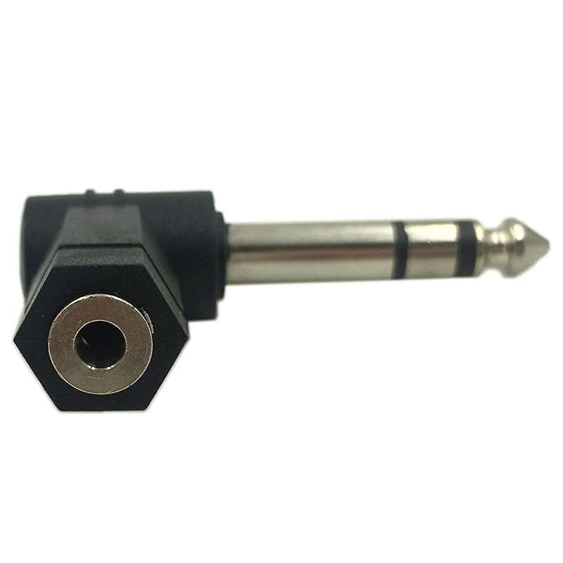 Gold 6.35mm 1/4in Mono Male Jack to Rca Female Plug Adapter Connector