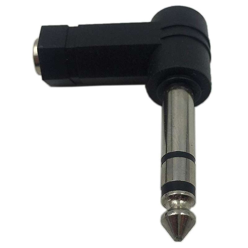 Gold 6.35mm 1/4in Mono Male Jack to Rca Female Plug Adapter Connector