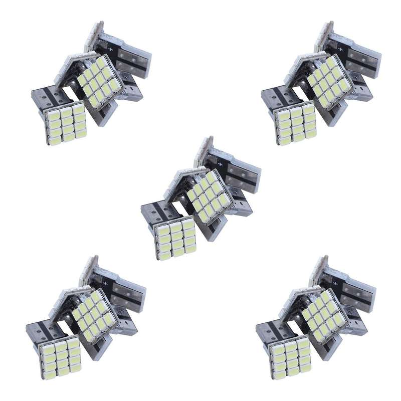 T10 W5w Canbus Blanco 1206 12-smd Led Coche Lampara 12v 4 Piezas