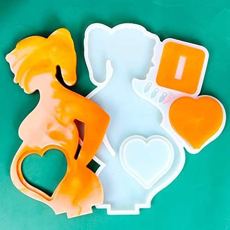 Resin Photo Frame Mould,for Casting,pregnant Mother Shape Epoxy Mould