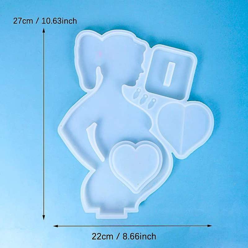 Resin Photo Frame Mould,for Casting,pregnant Mother Shape Epoxy Mould