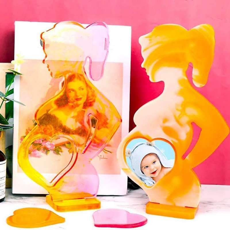 Resin Photo Frame Mould,for Casting,pregnant Mother Shape Epoxy Mould