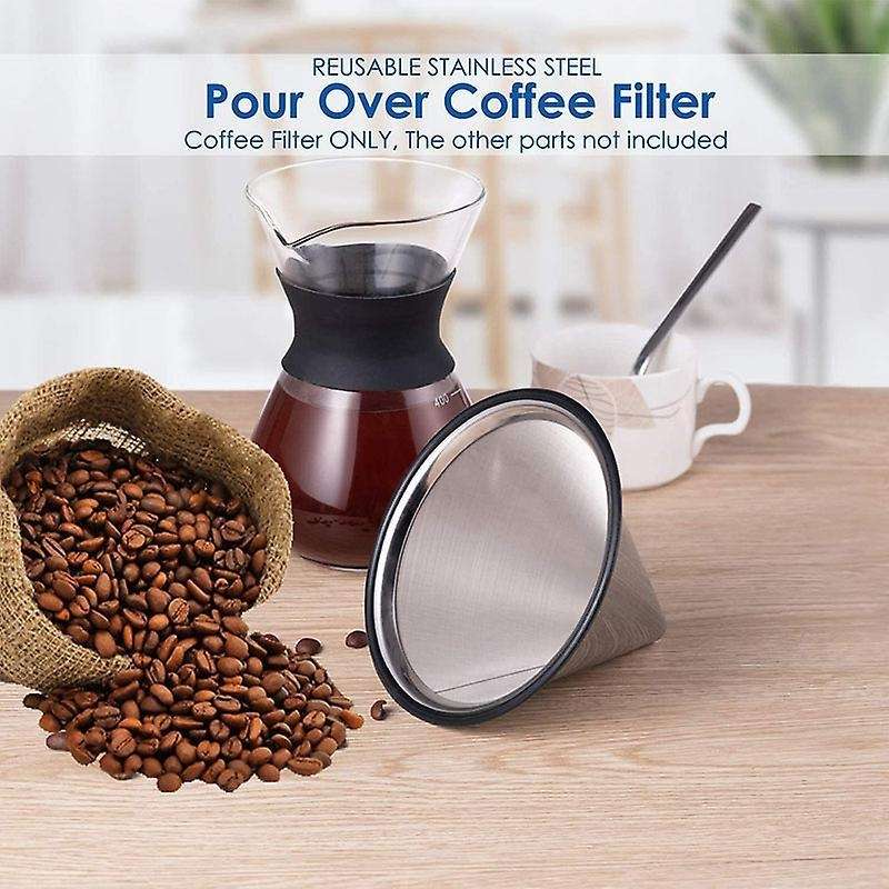 Coffee Pouring Filter Reusable Stainless Steel Coffee Dripper