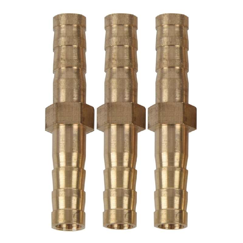 5pcs 6mm Inner Dia Air Gas Straight Hose Pipe Barb Coupler Connector
