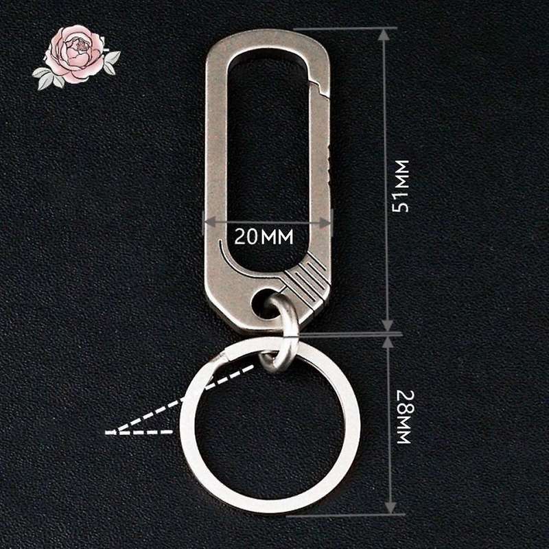 Titanium Buckle Keychain Buckles Camping Accessories Outdoor Tool