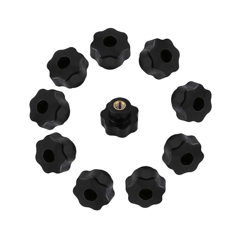 10pieces Of Blind Hole Hexagonal Star Plum Blossom Handle Nut M6 25mm