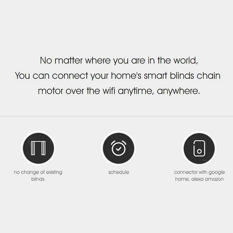 Smart Motorized Chain Roller Blinds Shade Drive Motor Eu Plug
