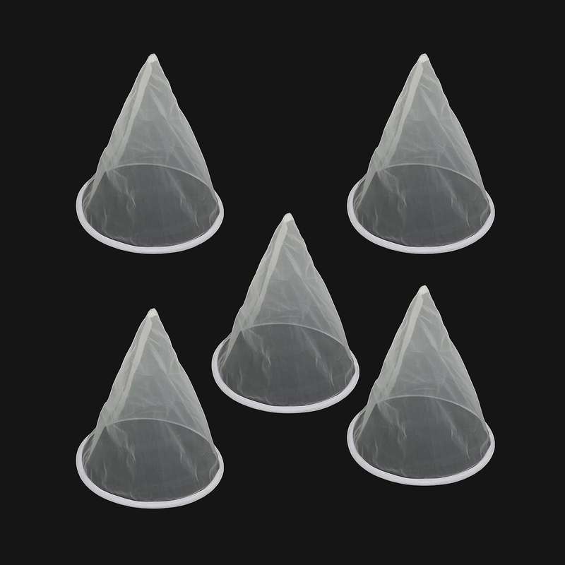5pcs Beekeeping Equipment Bee Honey Filter Nylon Cone-shape Screener
