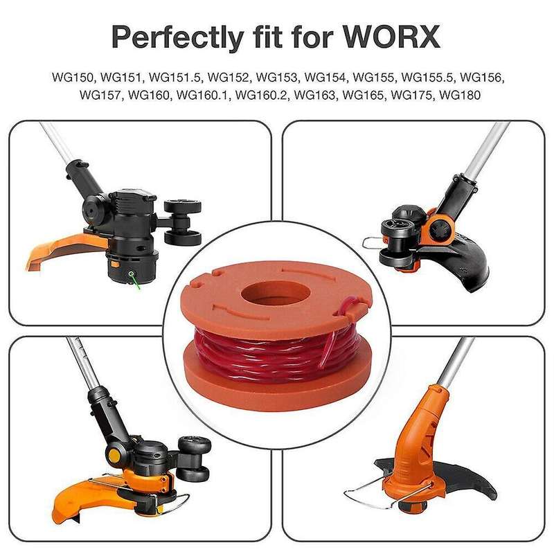 9 Pack Replacement Spool String Trimmer 8 Pack Spool and 1 Coil Cover