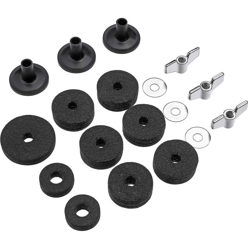 18 Pieces Cymbal Accessories Cymbal Felts Hi-hat Clutch Felt