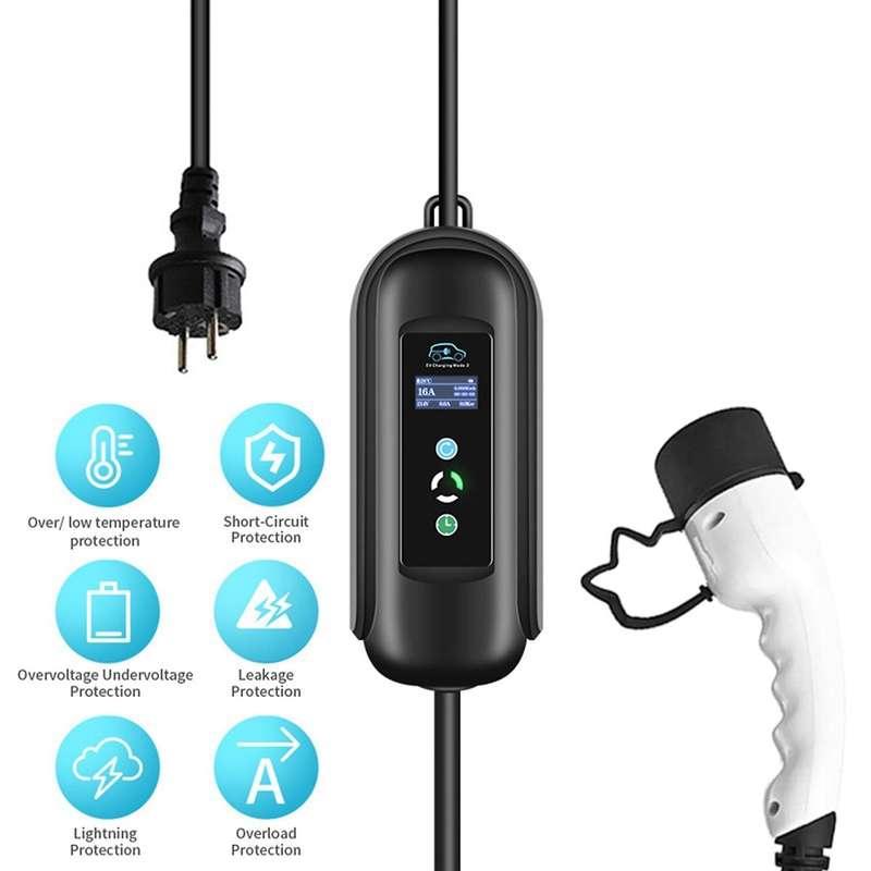 Ev Charger Cable J1772 Type 1 Portable Charger for All Ev Cars