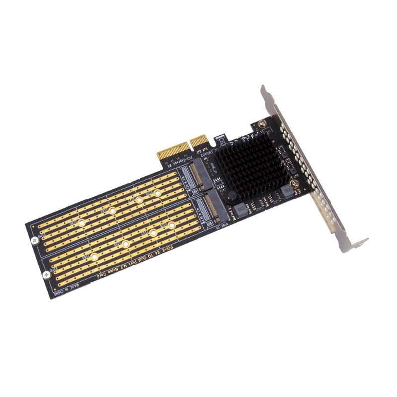 Pci-e to Nvme Adapter Card Supports Pci-e X8 / X4 / X16 Card Slot