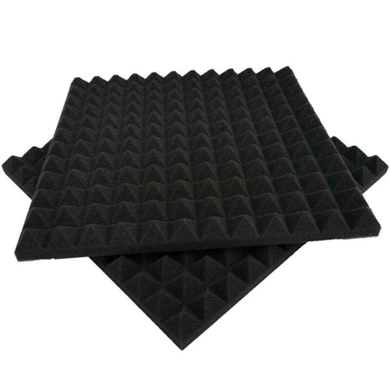 6 Pcs Acoustic Panels Foam Board Studio Sound-absorbing Wedge Tiles