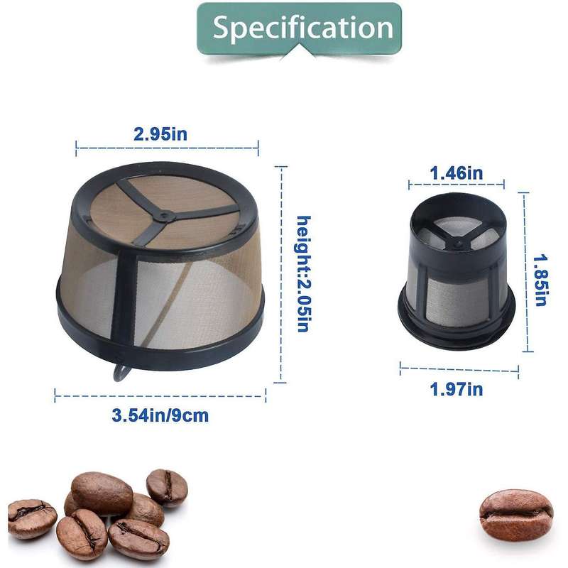 Reusable Mesh Ground Coffee Filter Basket for K-duo Essentials