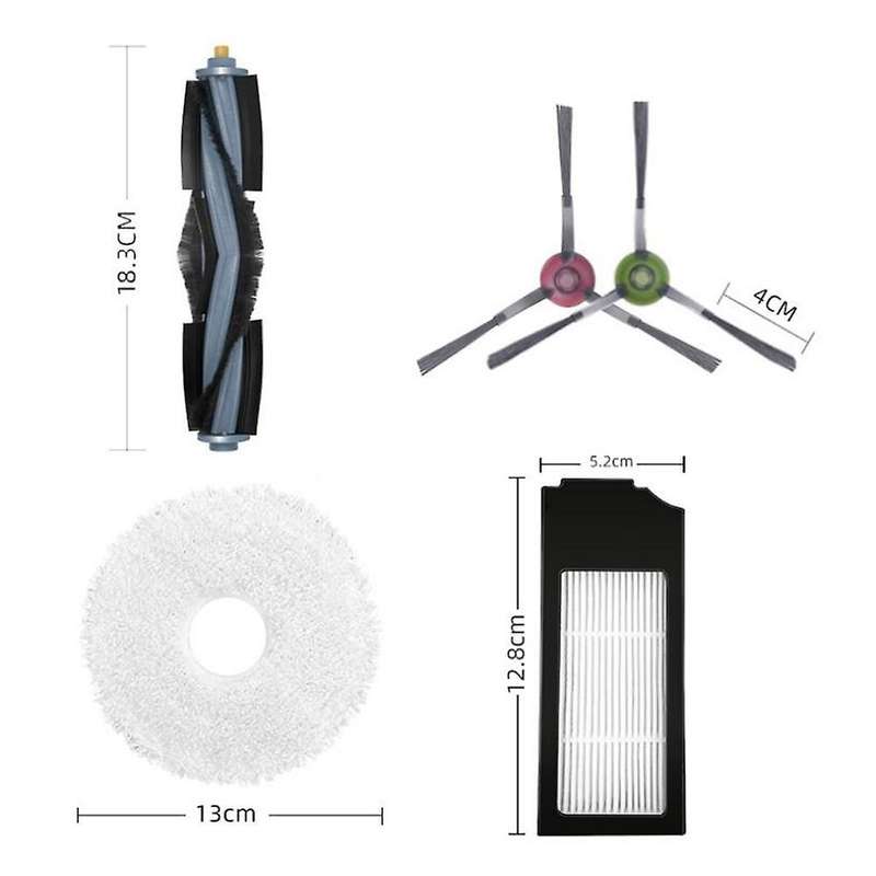 Filter Main Brush Mop Cloth for Ecovacs Deebot X1 Turbo / Omni Robot