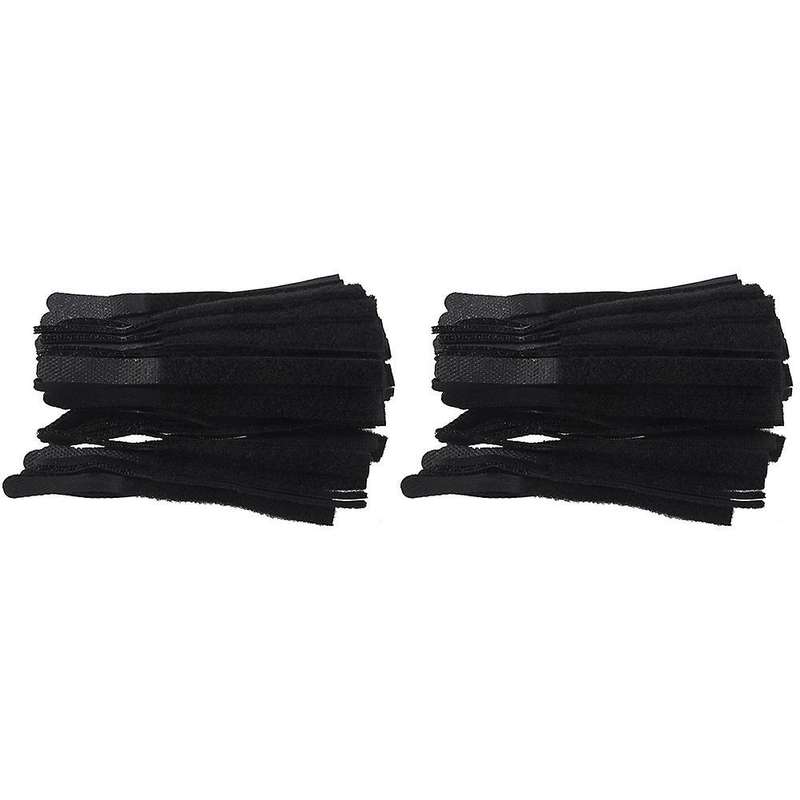 Approximately 200pcs Cable Ties Black Straps