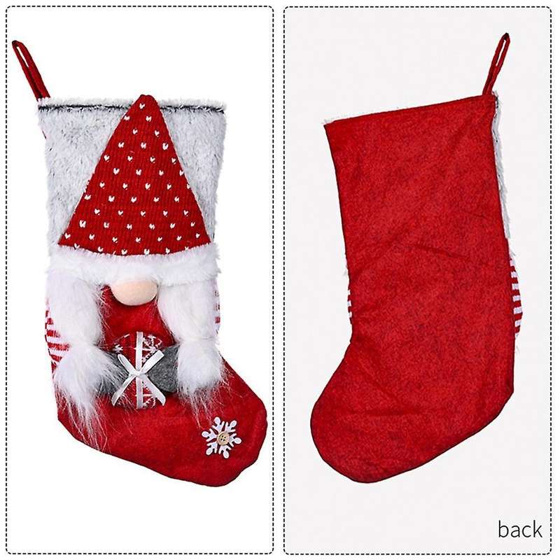 Christmas Stockings Candy Bag for Home Holiday Decoration, A