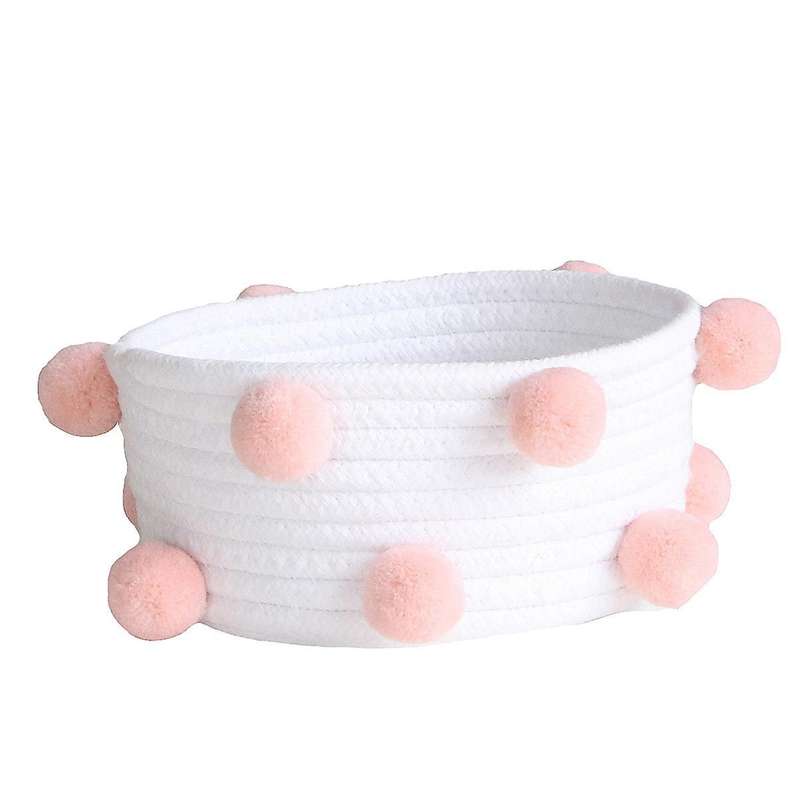 Sundries Storage Box Cotton Rope Woven Storage Baskets White