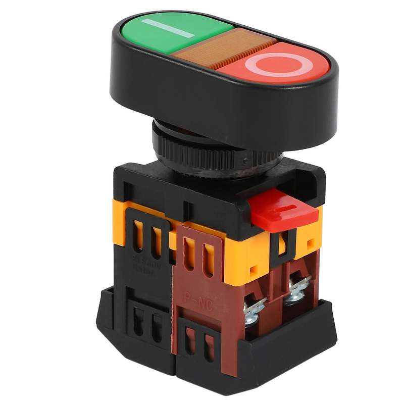 Ac 600v 10a Momentaneo Boton Pulsar Interruptor Con 220v Neon Luz