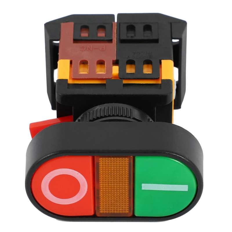 Ac 600v 10a Momentaneo Boton Pulsar Interruptor Con 220v Neon Luz