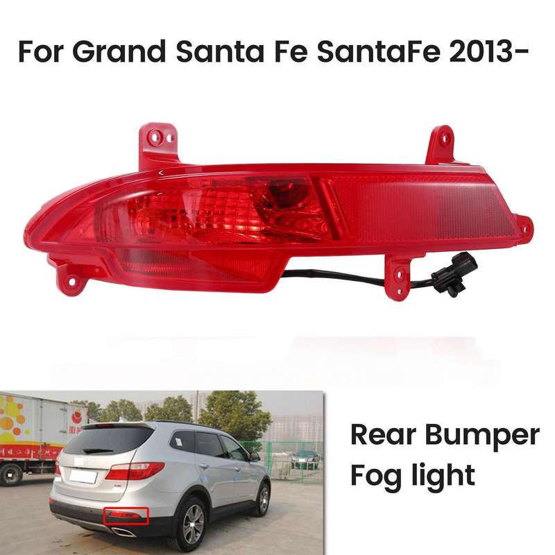 Rear Left Bumper Fog Light Brake Light Warning Lamp Reflector