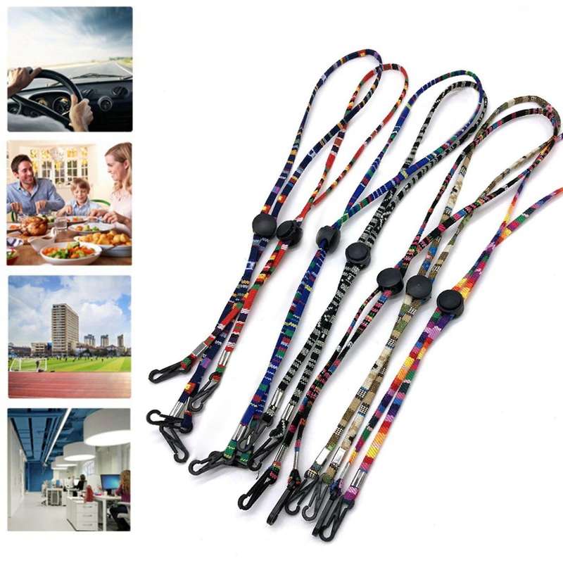 2pcs Adjustable Face Mask Hanging Rope Face Mask Lanyard Anti-lost 3
