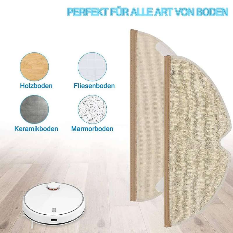 Microfiber Wipes for Xiaomi Mijia Roborock S6 S5 E2 E35 E4 S6 Pure S6