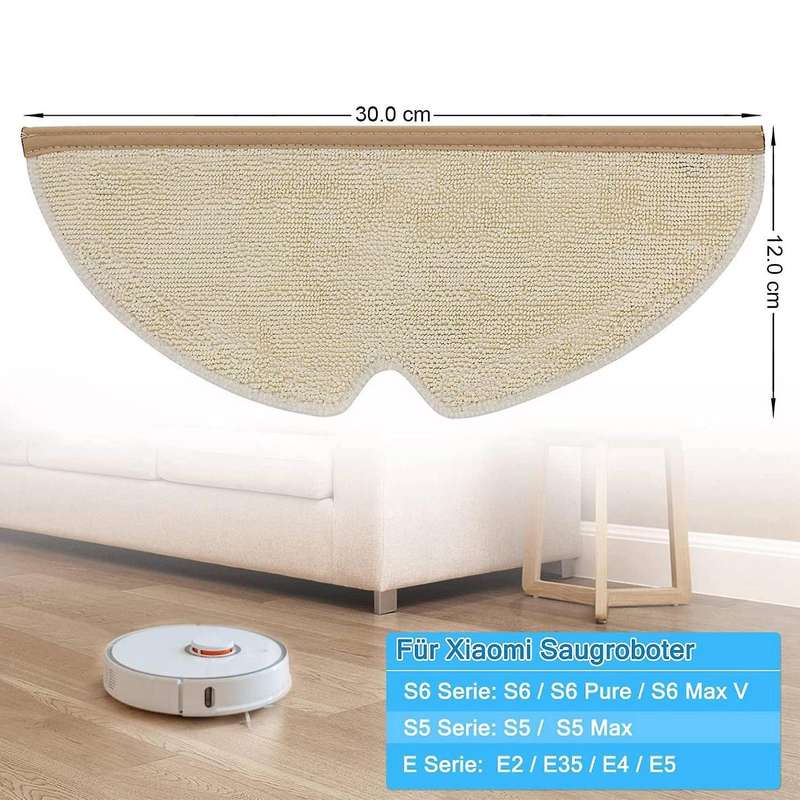 Microfiber Wipes for Xiaomi Mijia Roborock S6 S5 E2 E35 E4 S6 Pure S6