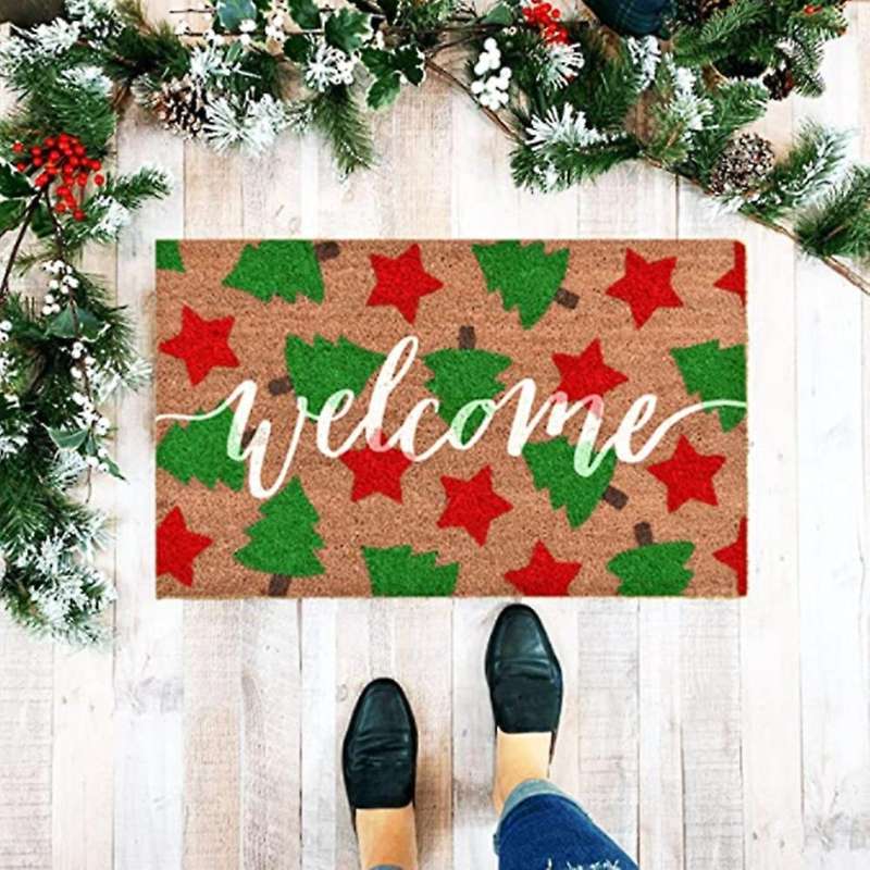 Indoor Entrance Christmas Doormats Welcome Home Carpet Front Door