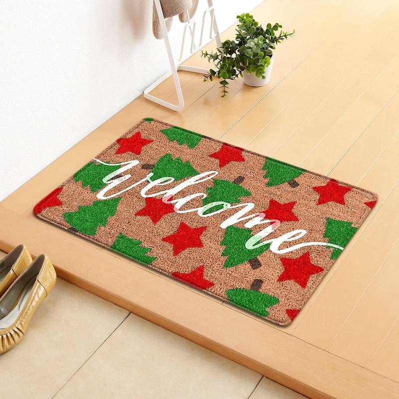 Indoor Entrance Christmas Doormats Welcome Home Carpet Front Door