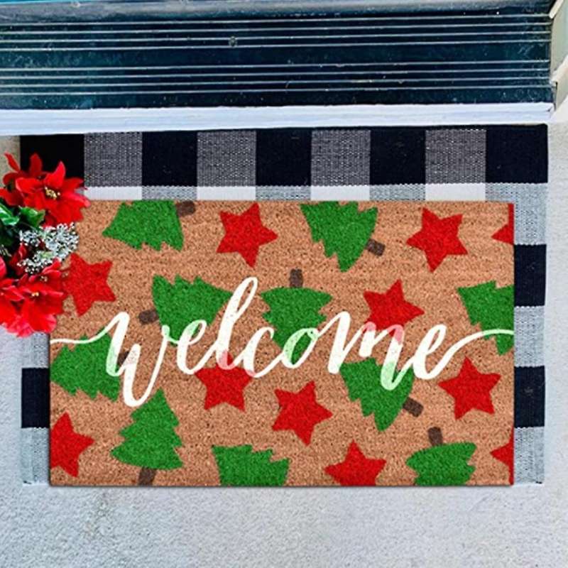 Indoor Entrance Christmas Doormats Welcome Home Carpet Front Door