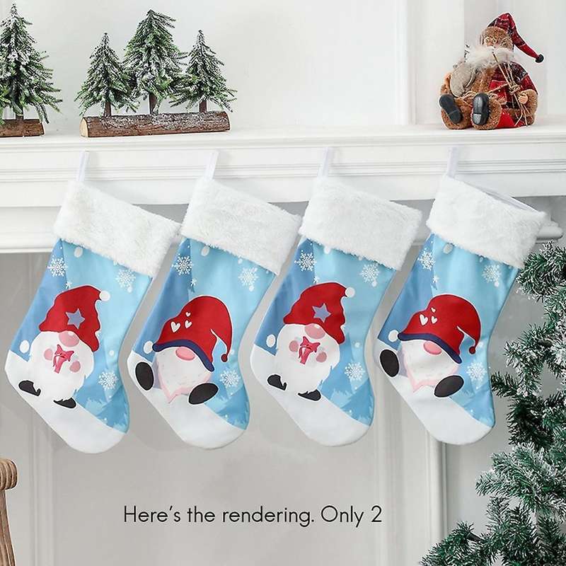 Christmas Decorations Printing Stocking Xmas Tree Hanging Pendant