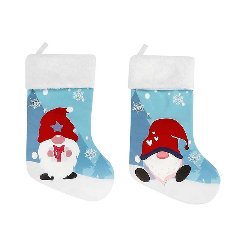 Christmas Decorations Printing Stocking Xmas Tree Hanging Pendant