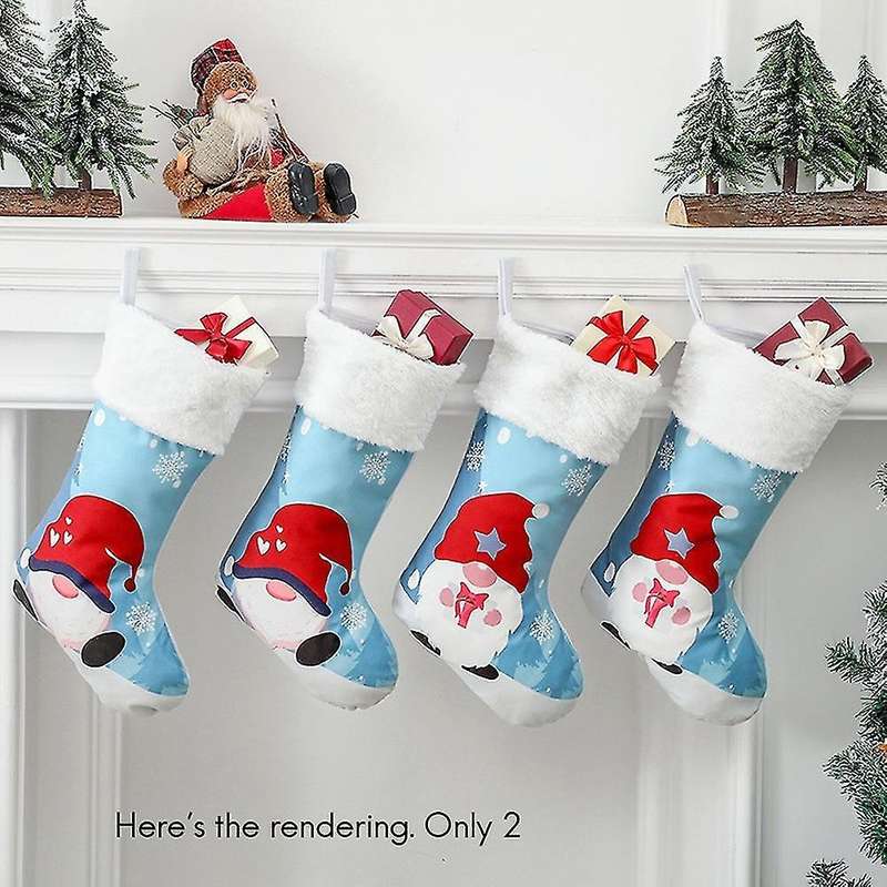 Christmas Decorations Printing Stocking Xmas Tree Hanging Pendant