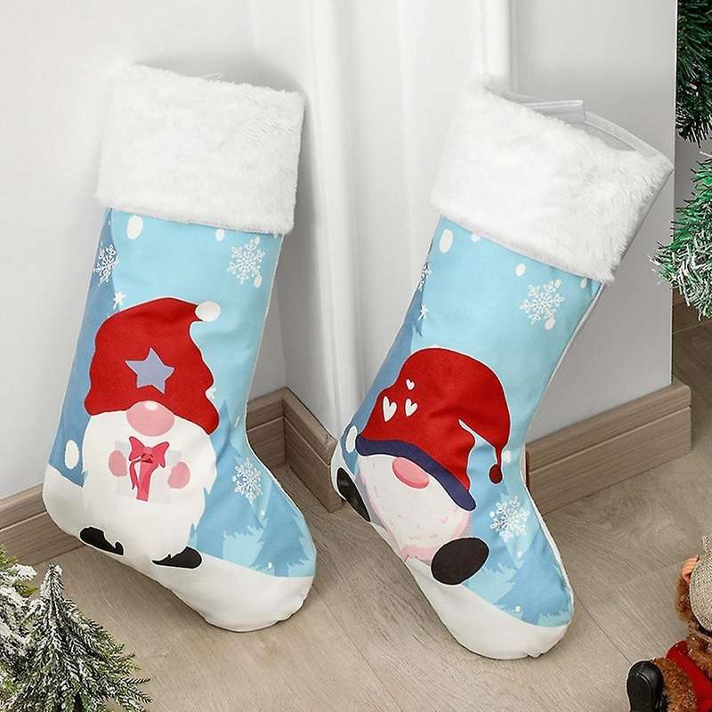 Christmas Decorations Printing Stocking Xmas Tree Hanging Pendant