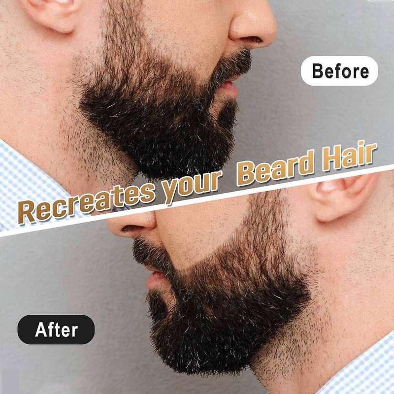 Beard Filling Pen Kit Male Mustache Repair Styling Tool(dark Brown)