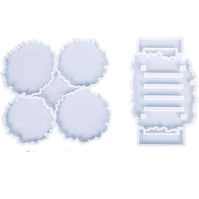 Coaster Resin Mold Kit Diy for Epoxy Resin Casting Coasters Home