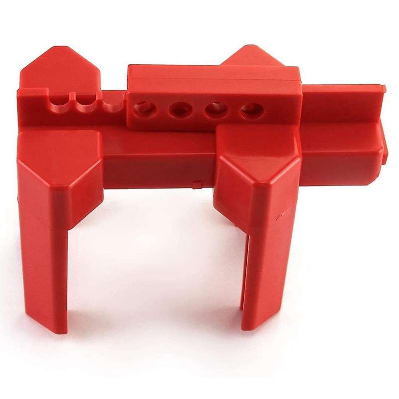 Small Ball Valve Lockout, for 1/2 Inch - 2-1/2 Inch Od Pipe, Red
