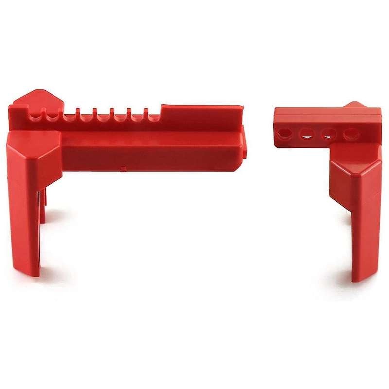 Small Ball Valve Lockout, for 1/2 Inch - 2-1/2 Inch Od Pipe, Red