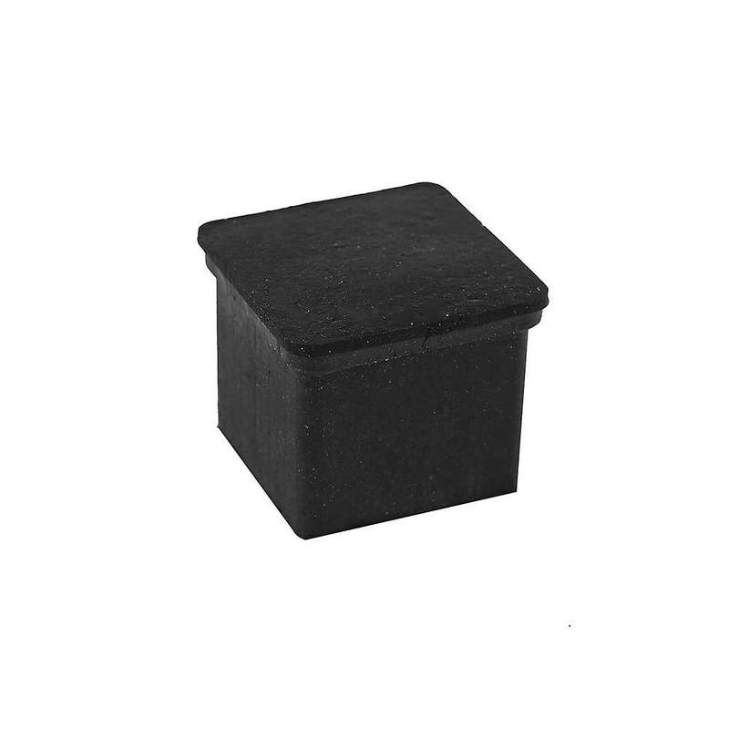 10 Stuecke Schwarz Viereckig Gummi Fusskappen Stuhlkappen
