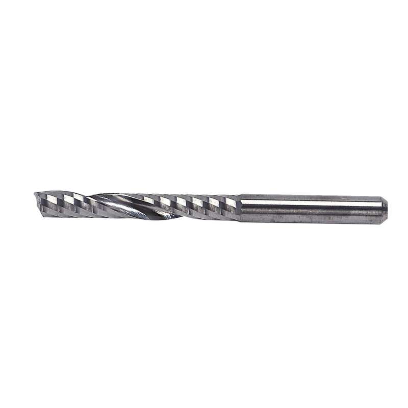 10pcs Cnc Router Bits 3.175 X 22mm Single Flute Spiral Carbide