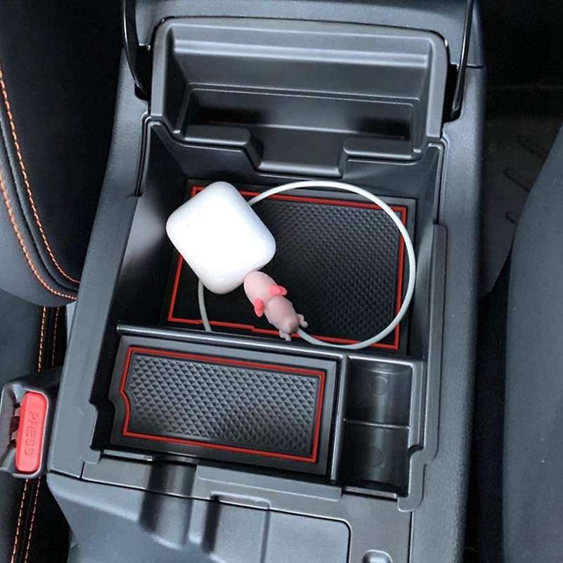 Center Console Organizer Tray for Subaru Crosstrek Impreza, Red
