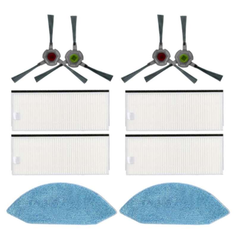 Side Brush Hepa Filter Mop Cloth for Ecovacs Deebot Ozmo U2 Dgn22