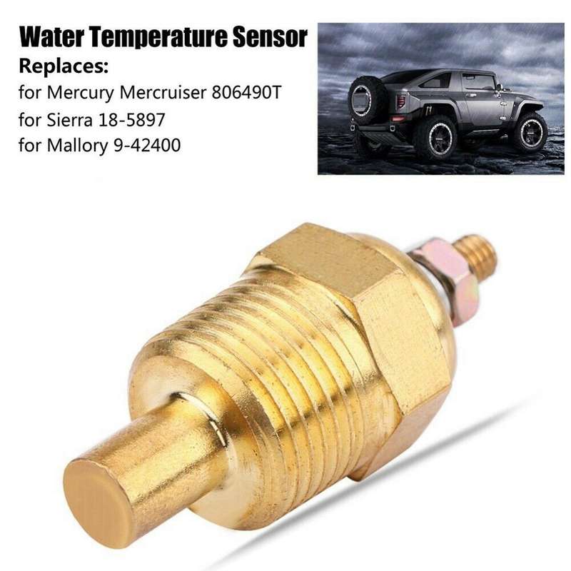 2x Water Temperature Sensor for Mercury Mercruiser 18-5897 Mallory