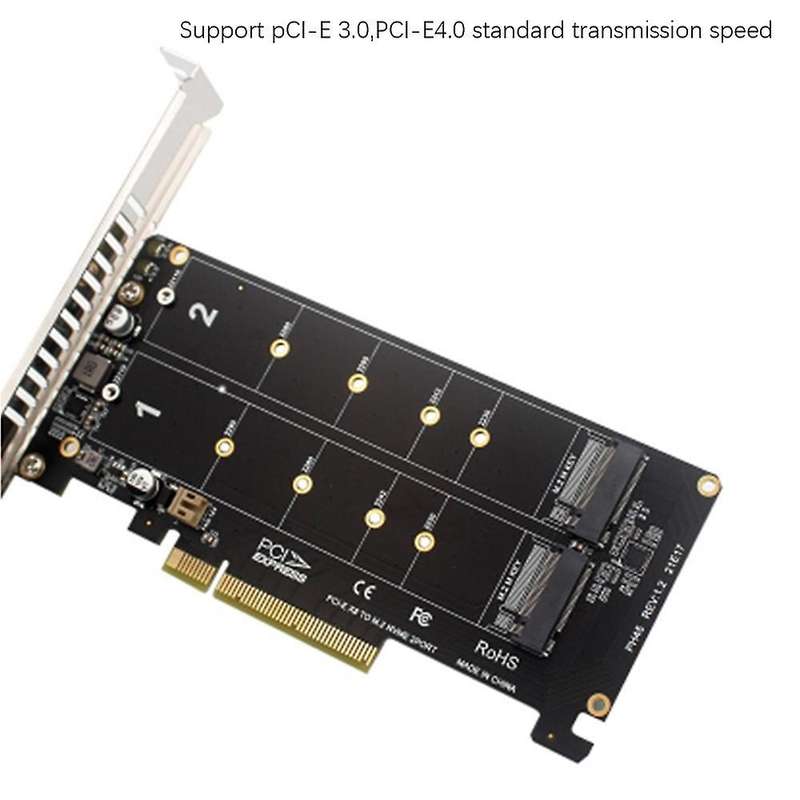 Pci-e Expansion Card Dual Nvme Raid Pci-e X8 Split Card
