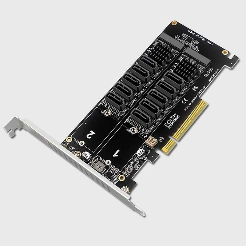 Pci-e Expansion Card Dual Nvme Raid Pci-e X8 Split Card