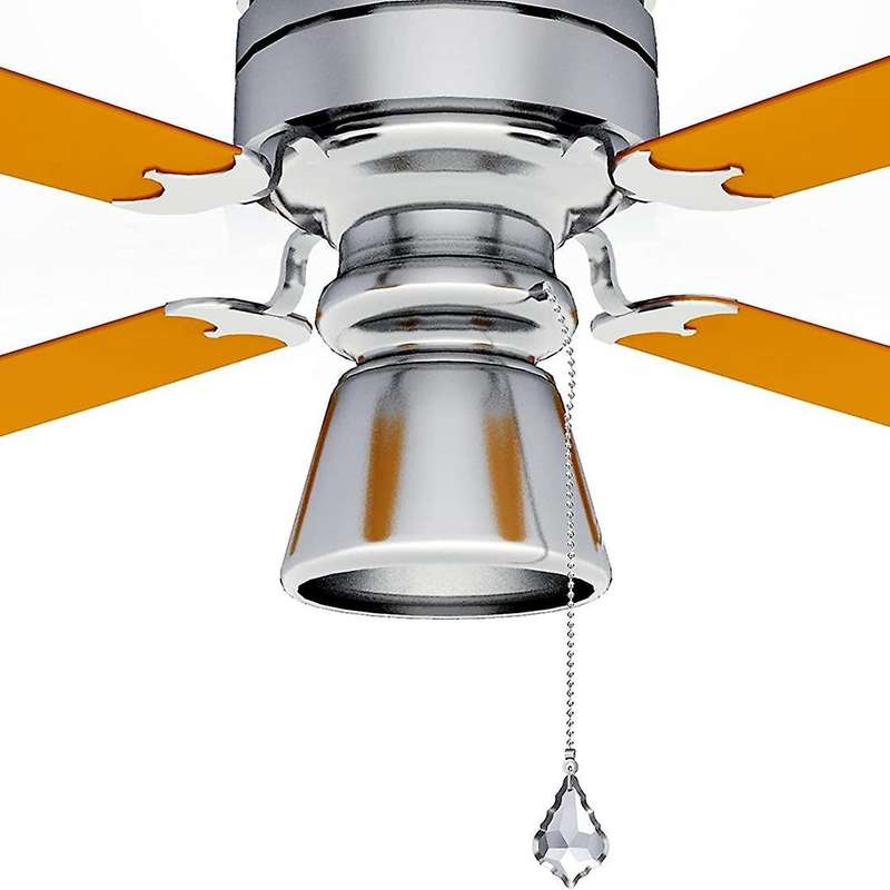 4pcs Ceiling Fan Pull Chains, Premium Crystal Fan Pull Chain