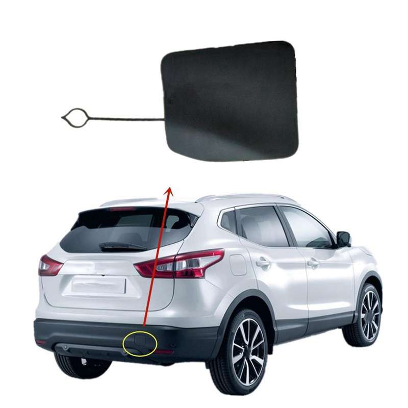 Rear Bumper Tow Hook Eye Cover Trim Trailer Cover Cap