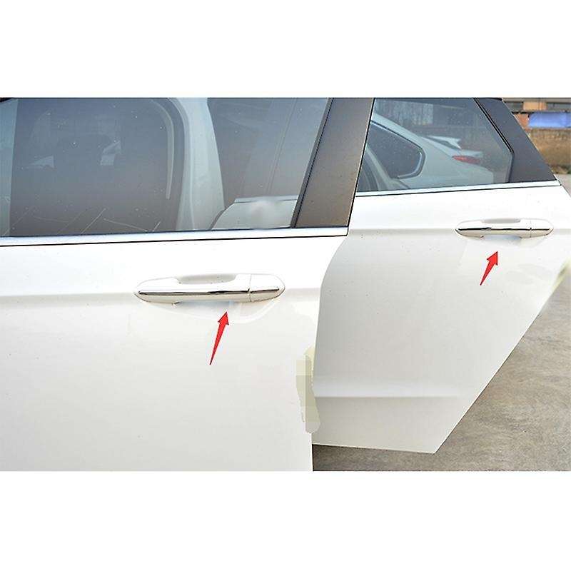 8pcs Stainless Steel Chrome Door Handle Stripe Cover Trim for Ford