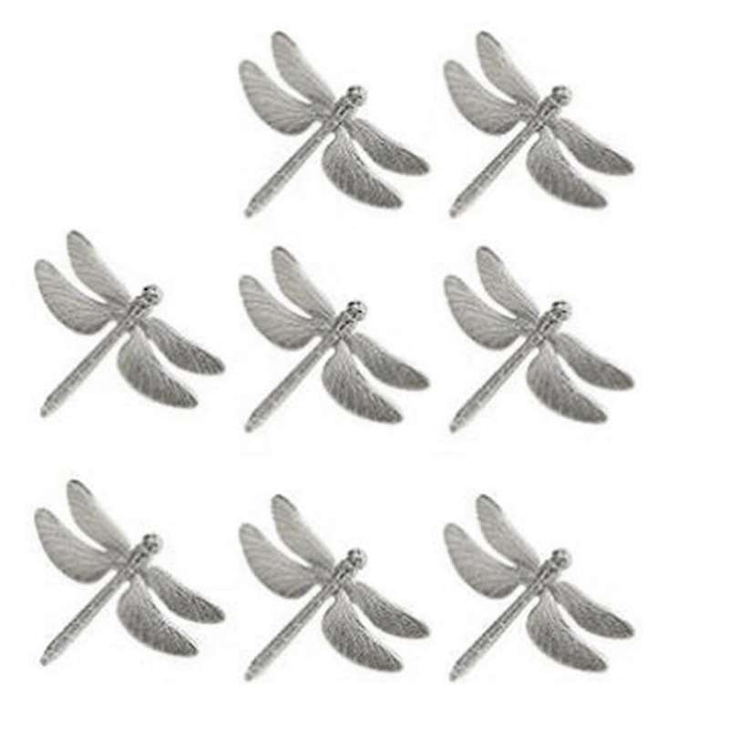 Silver Napkin Rings Set 8 for Wedding Holiday, Dinner Party Occasion